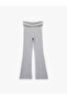 Viscose Blended High Waist Leggings Pants with Spanish Leg - 3