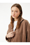 Oversize Long Sleeve Half Zip Hooded Fleece Sweatshirt - 2