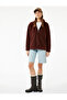 Oversize Long Sleeve Half Zip Hooded Fleece Sweatshirt - 2