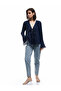 High Waist Button Pocket Straight Leg Mom Fit Jean Pants - Mom Slim Jean