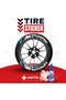 M Power Tire Lettering Auto/Engine ملصق Arma حروف منقوشة 2.5 سم 8 قطع غراء - 3