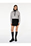 Suede Look Mini Shorts Skirt with Lacing Detail
