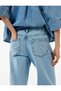 Cotton Regular Waist Straight Leg Long Jean Trousers - Straight Fit Jean - 3