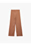 Comfortable Fit High Waist Trousers with Lace-Up Waist - 4