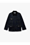 Long Sleeve Pocket Detailed Shirt Collar Denim Jacket - 3