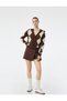 Geometric Pattern Buttoned V-Neck Long Sleeve Knitwear Cardigan - 2