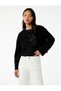 Long-Sleeve Crew Neck Buttoned Knit Cardigan