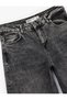 Cotton Loose Fit Buttoned Pocket Washable Jeans - Loose Straight Fit Jeans - 5