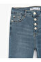 Cotton High Waist Slim Fit Spanish Leg Jean Pants - 6
