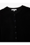 Long-Sleeve Crew Neck Buttoned Knit Cardigan - 5