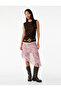 Asymmetrical Cut High Waist Layered Midi Tulle Skirt
