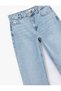 Cotton Regular Waist Straight Leg Long Jean Trousers - Straight Fit Jean - 6