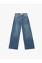 Cotton Loose Fit Straight Fit Jean Trousers - Loose Straight Fit Jean - 4