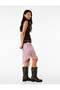 Asymmetrical Cut High Waist Layered Midi Tulle Skirt - 2
