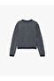 Buttoned Long Sleeve Crew Neck Knitwear Cardigan with Pocket Detail - 4