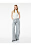 Wide Leg Denim Trousers with Stone Detail - Bianca Wide Leg Jeans