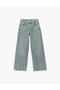 Wide Leg Comfortable Fit Cotton Jeans - Wide Leg Jeans - 4