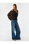 Long Sleeve Crew Neck Knitwear Openwork Sweater