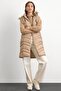 Furry Removable Hooded Inflatable Vest Stone 8192 - 4