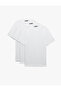 Regular Fit Short Sleeve Crew Neck Cotton 3-Piece Basic T-Shirt Set