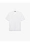 Regular Fit Crew Neck Cotton Tok Fabric Short Sleeve Basic T-Shirt - 3