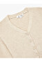 Buttoned V-Neck Long Sleeve Knitwear Cardigan - 6