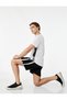 Short Raglan Sleeve Color Contrast Crew Neck Sports T-Shirt - 3