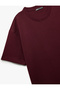 Cotton Short Sleeve Pique Tok Fabric Crew Neck Basic Oversize T-Shirt - 5