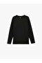 Regular Fit Crew Neck Printed Long Sleeve Sports T-Shirt - 4