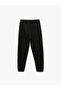 Cotton Pocket Detailed Lace up Waist Jogger Sweatpants - 3