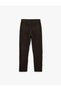 Cotton Trousers with Pocket Detail and Drawstring Waist - 4
