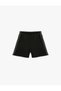 Short Sports Shorts with Tie-Up Waist, Pockets and Stripe Detail on the Sides - 3