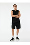 Sports Shorts with Lace-Up Waist and Fabric Detail - 2