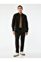 Viscose Blended Pocket Detailed Textured Waist Lace-Up Trousers - 2