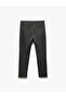Slim Fit Fabric Trousers with Pocket Detail and Buttons - 4