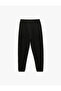 Cotton Pocket Detailed Lace up Waist Jogger Sweatpants - 4