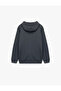 Long Sleeve Hooded Zippered Kangaroo Pocket Sweatshirt - 4