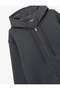 Long Sleeve Hooded Zippered Kangaroo Pocket Sweatshirt - 5