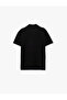 Viscose Regular Fit Polo Neck Half Zipper Short Sleeve Knitwear T-Shirt - 4