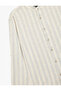 Regular Fit Long Sleeve Cotton Court Collar Shirt - 6