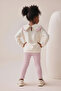 Girl's Printed Ruffled Baby Collar Tights Two-Piece Set Pink 2404090 - 2