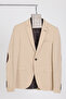 3116 Lcs Men's Beige Lycra Cotton Fabric Slim Fit Sports Blazer Jacket