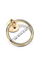 Ring Pendulum Handle - Golden Yellow Chair Back Furniture Handle - Top Screw - 60 mm Diameter - 7