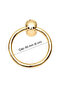 Ring Pendulum Furniture Handle - Single Screw - 60 mm Gold Yellow Cabinet and Drawer Handle - 7