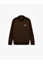 Raised Long Sleeve Printed Half Zip Sweatshirt - 3