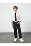 Cotton Pocket Long Sleeve Basic Shirt with Tie Detail - 2