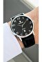 Rym-631820Mz2 Quartz Classic Men's Watch - Steel Case - Leather Strap - 2 Years Warranty Silver-Black