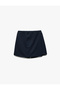Elastic Waist Viscose Blended Basic Shorts Skirt - 2