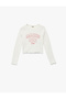 Printed Crew Neck Cotton Long Sleeve T-Shirt