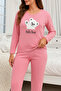Hello Bear Pink Women's Pajama Set